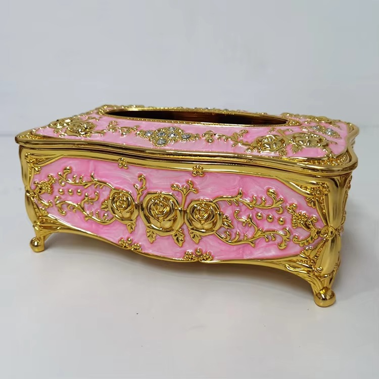 টিস্যু হোল্ডার বক্স - পিংক কালার